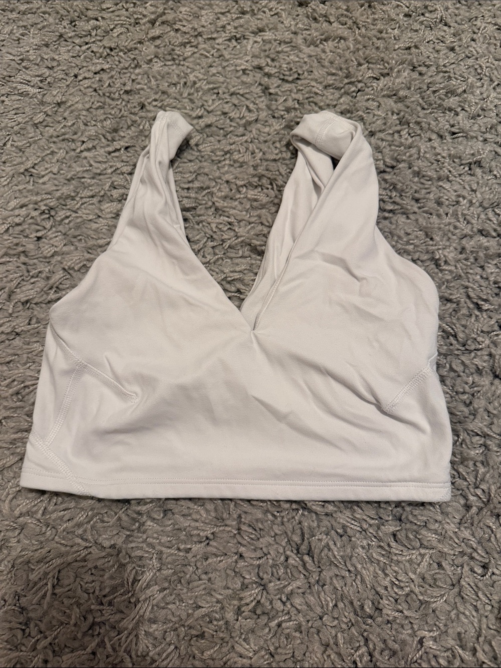FP Movement by Free People V-Neck Wireless Bralette in White
